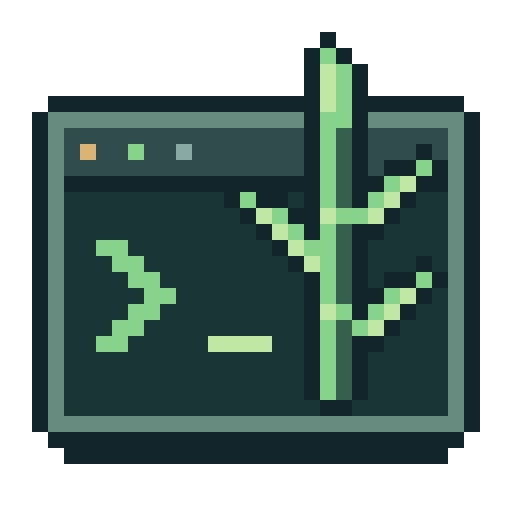 Bambu TUI pixel-art icon of a terminal window with a green bamboo shoot.